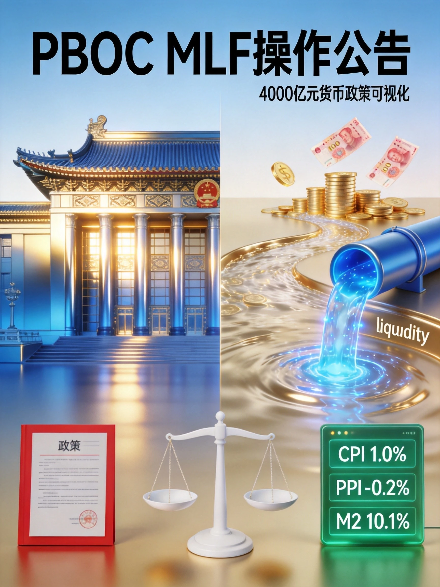 央行4000亿MLF操作透露什么信号?货币政策”适度宽松”深度解读