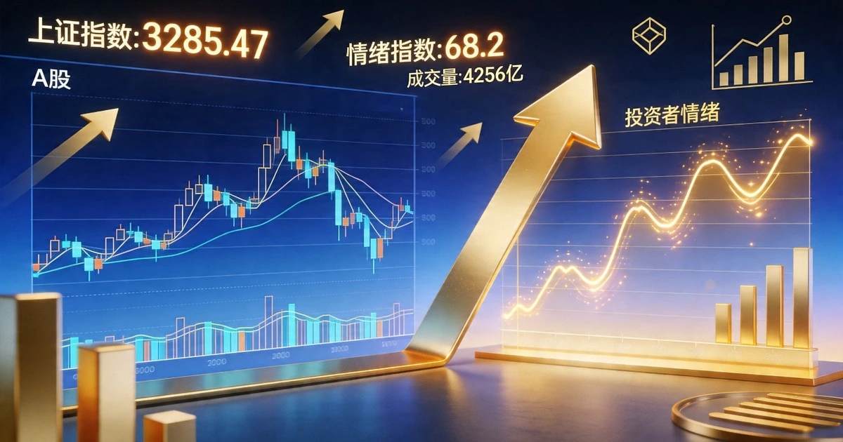 A股投资者情绪分析封面 - 股市行情与投资者情绪图表