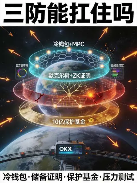 OKX安全”照妖镜”：逐层穿透冷钱包架构、多方计算与储备金证明，你的资产能抗住极端挤兑吗？