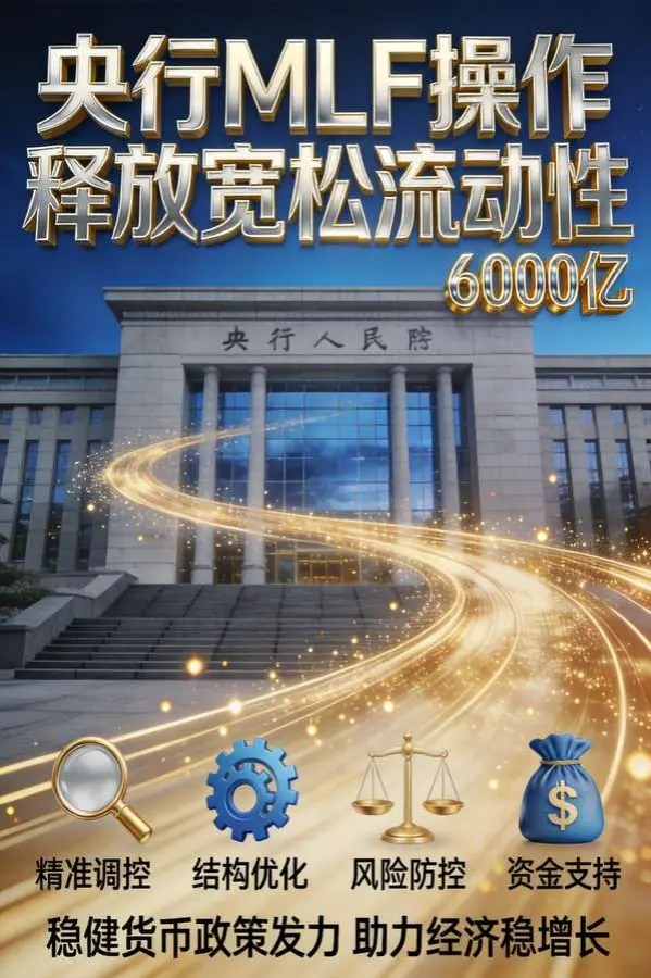 央行6000亿MLF操作透露什么信号?流动性宽松背后的深层逻辑