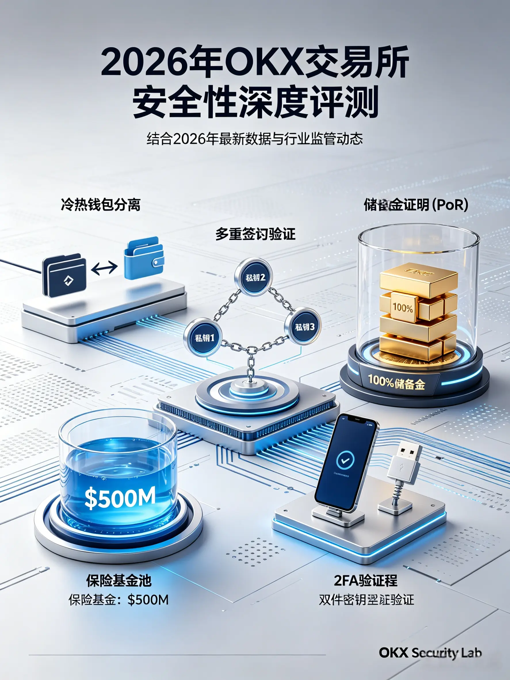 OKX安全性全面评测：2026年最新冷热钱包架构、储备金证明与保险基金详解