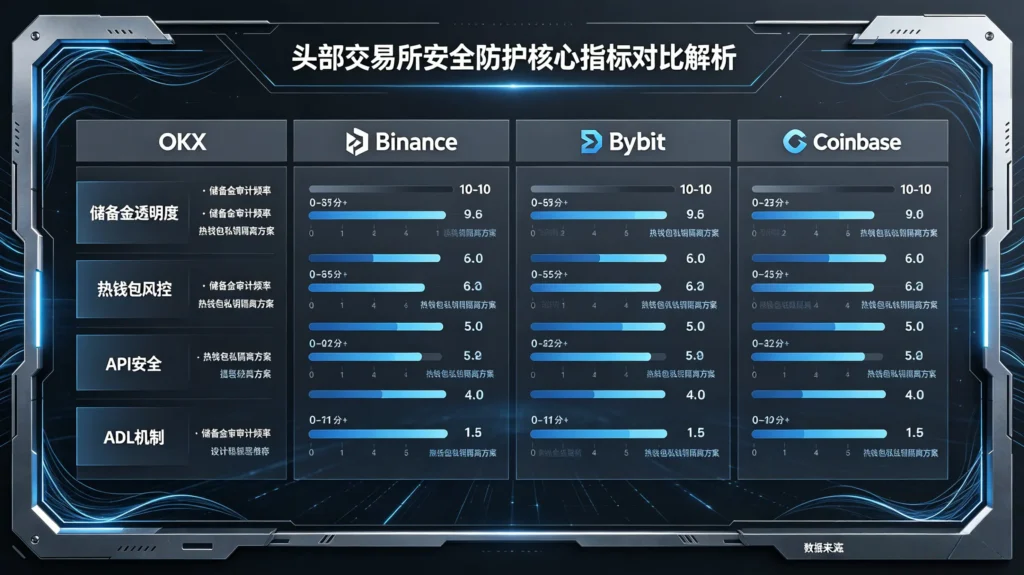 头部交易所安全防护核心指标对比解析
