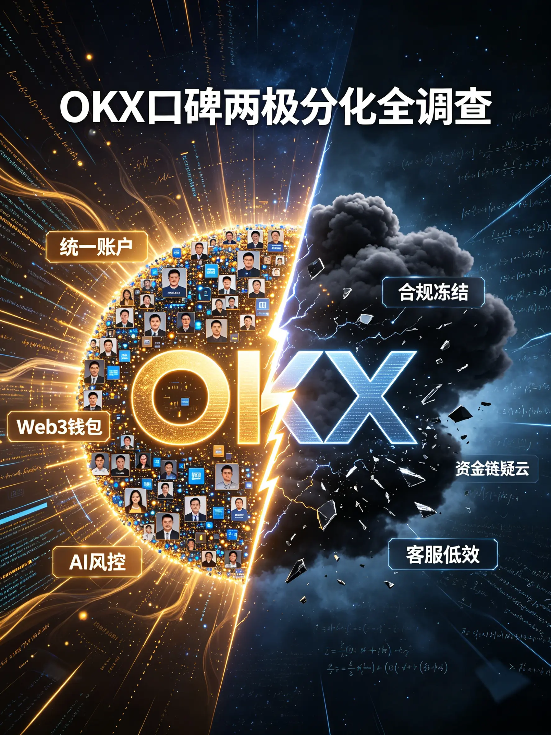 OKX 口碑两极分化图