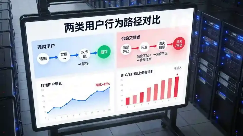 两类用户行为路径对比大屏