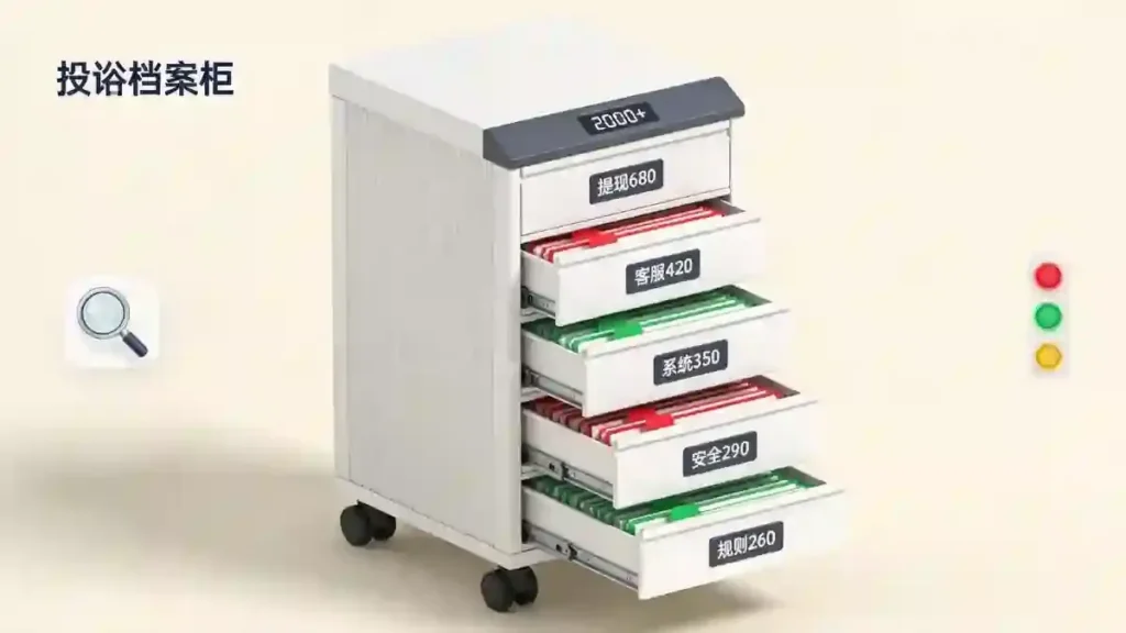 3D投诉档案柜透视图