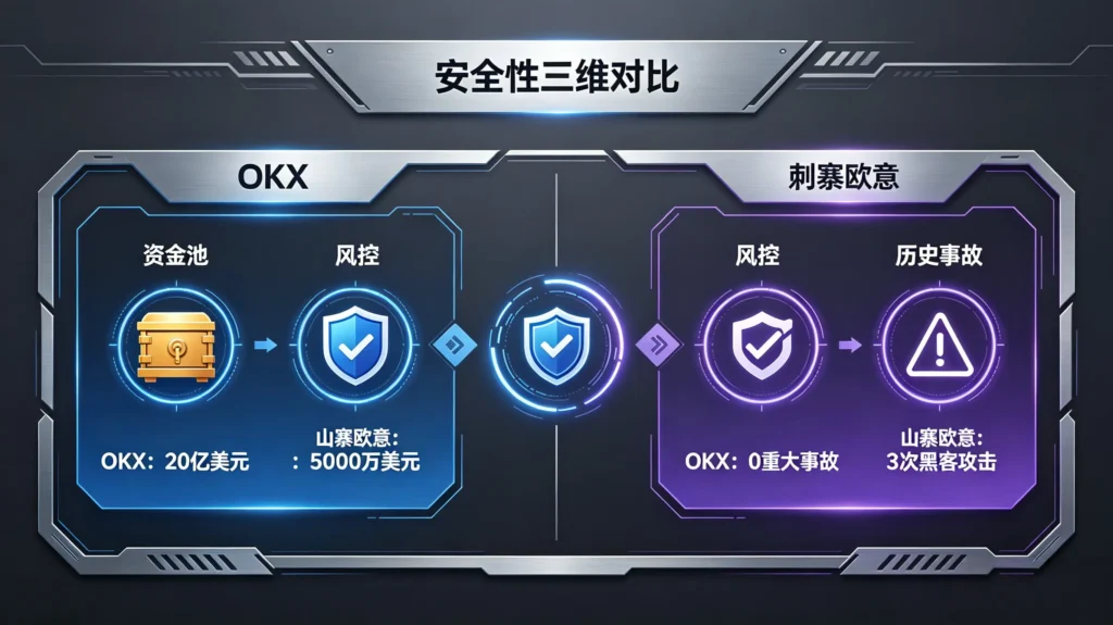 交易所安全性三维对比