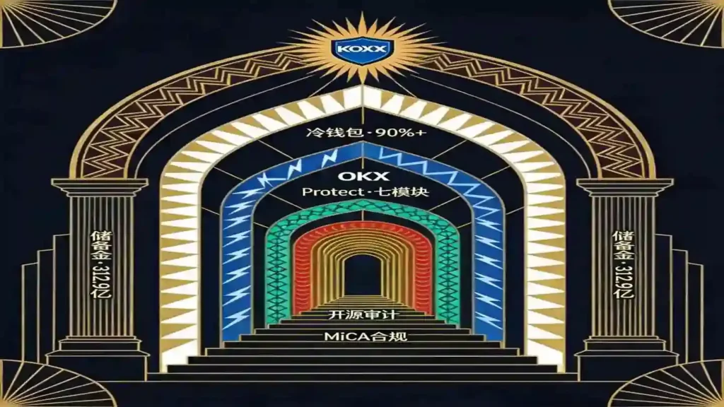 Art Deco五层嵌套拱门