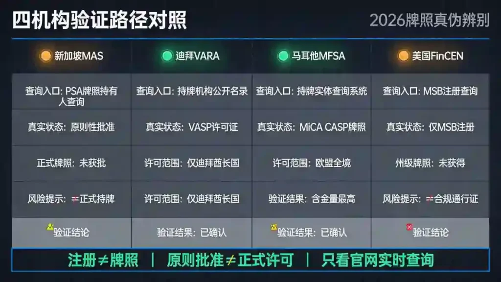 四机构验证路径对照矩阵