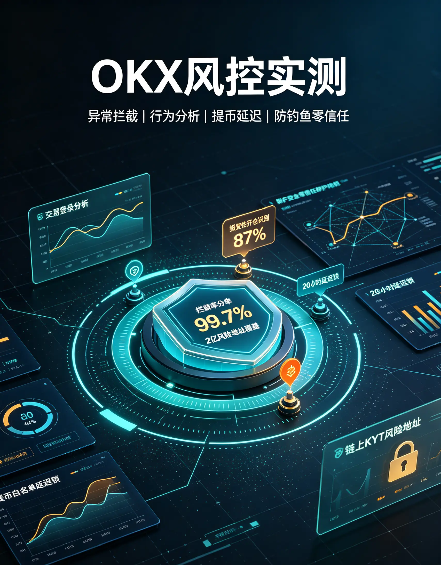 风控实测：异常登录拦截率99.7%、提币白名单延迟锁、防钓鱼零信任，你的账户真的安全吗？