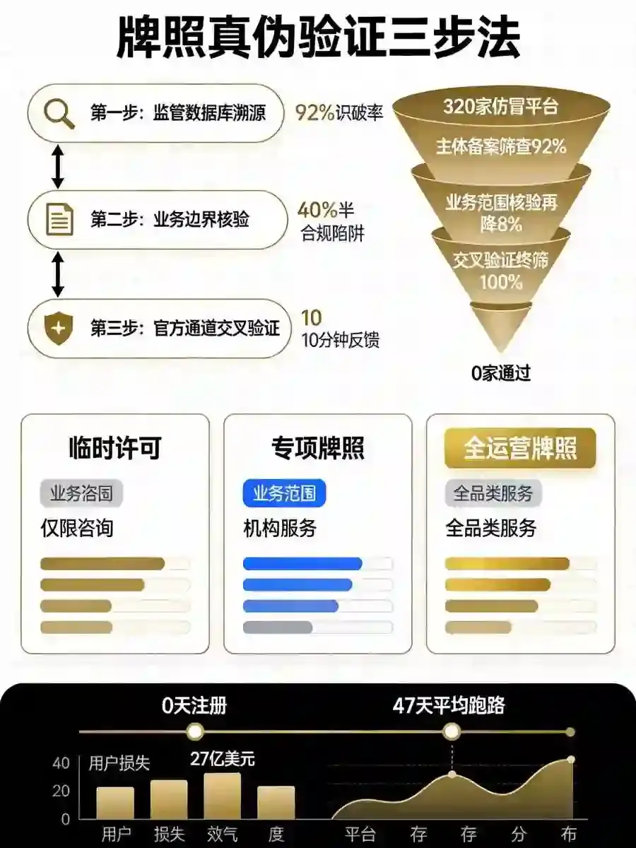 欧亿牌照真伪验证3步走：90%套牌黑平台当场露馅，保住你的血汗钱